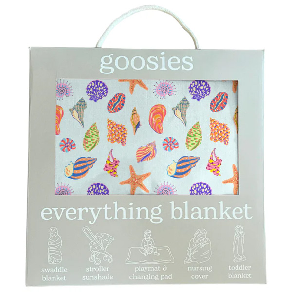 Goosies Everything Blanket - Seashells 1 Goosies Everything Blanket - Seashells