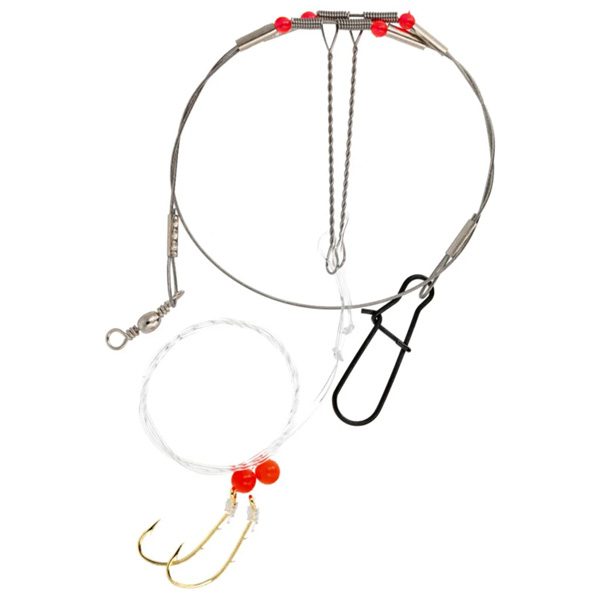 Eagle Claw Lazer Sharp Porgy Hi-Lo Baitholder Hook Rig, #1 1 Eagle Claw Lazer Sharp Porgy Hi-Lo Baitholder Hook Rig #1