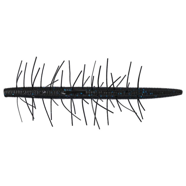 Yamamoto Baits Fuzzy Senko Fishing Lures, 5&Quot; - Black Blue Flake 1 Yamamoto Baits Fuzzy Senko Fishing Lures - Black Blue Flake