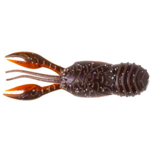 Great Lakes Finesse Juvy Craw Fishing Lures - Brown Purple Orange Belly