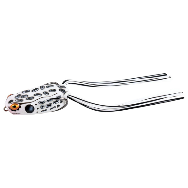 Lurenet Booyah Poppin' Pad Crasher Jr Soft Bait Lure - Albino Frog 1 Lurenet BOOYAH Poppin' Pad Crasher Jr Soft Bait Lure - Albino Frog