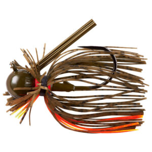 Lurenet War Eagle Heavy Finesse Jig Lure - Green Pumpkin Orange