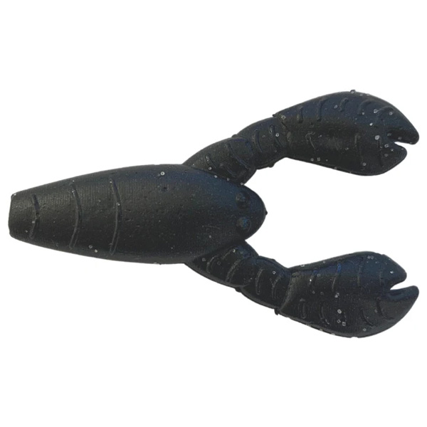 Great Lakes Finesse Snack Craw Fishing Lures - Matte Black 1 Great Lakes Finesse Snack Craw Fishing Lures - Matte Black