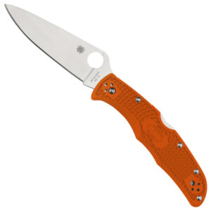 Spyderco Endura 4 Lightweight Flat Ground Folding Knife - Orange