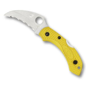 Spyderco Dragonfly 2 Salt SpyderEdge Hawkbill Folding Knife