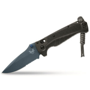 Benchmade Adira Serrated Folding Knife - Tempest Gray