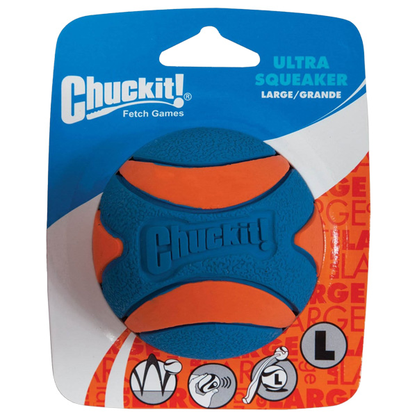 Chuckit! Ultra Squeaker Ball, Large 1 Chuckit! Ultra Squeaker Ball, Large