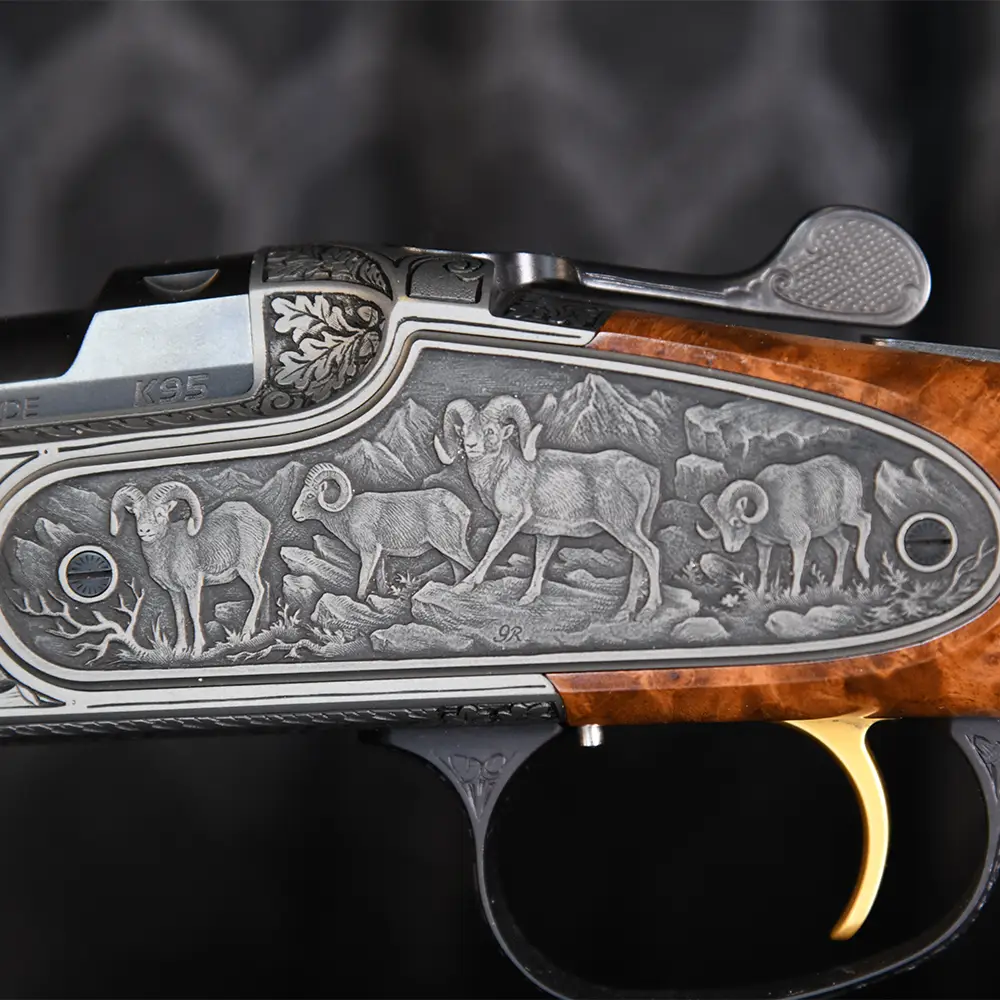 Blaser K95 Mouflon &Amp; Roe Deer Engraved 243 Win 20.75&Quot; 8 BLASER K95 Mouflon & Roe Deer Engraved 243 Win 20.75" - Image 8