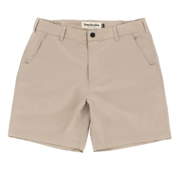 Tom Beckbe Crenshaw Performance Short Light Khaki 1 Tom Beckbe Crenshaw Performance Short Light Khaki