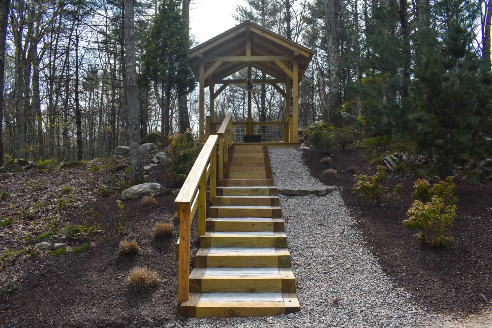 Station 3 — covered stand up the stairway