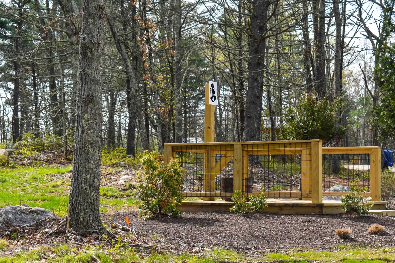 Station 4 — open platform in the hardwoods