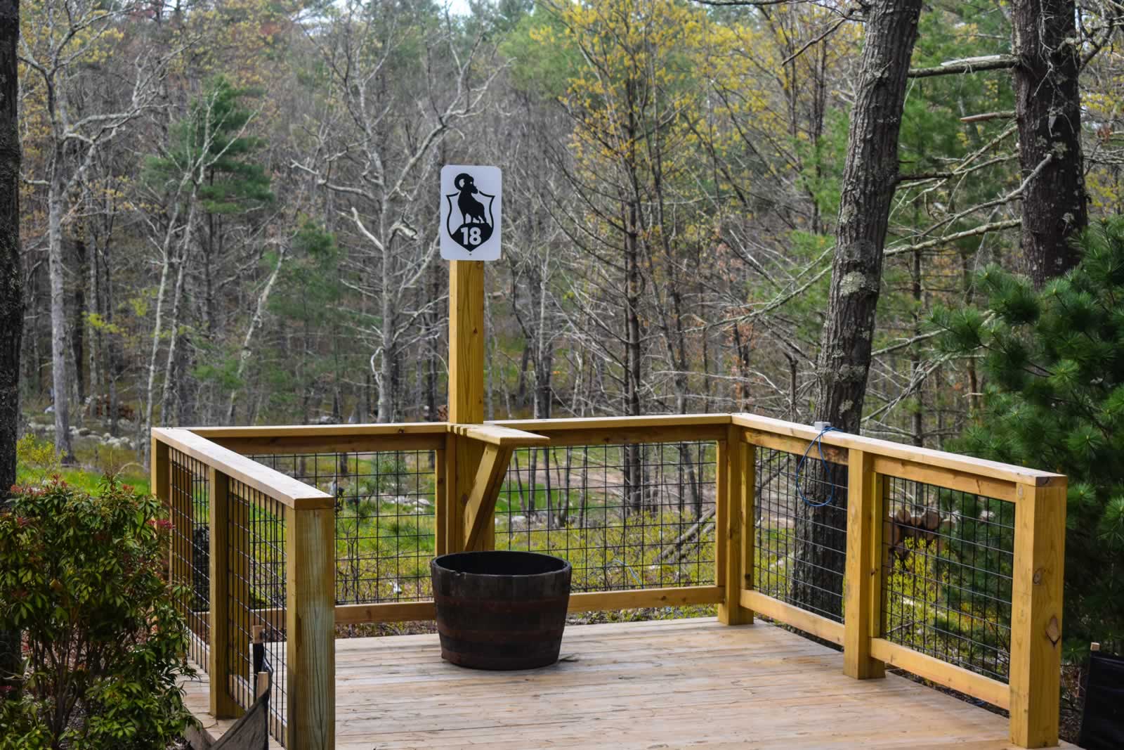 Station 18 — platform over the low ground